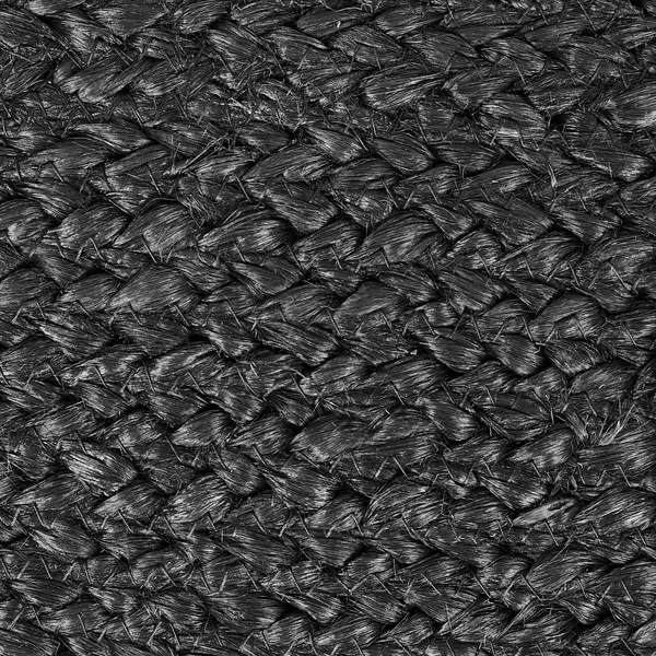 Pouf ISARDA Jute Schwarz 40 cm 70 cm 20 cm