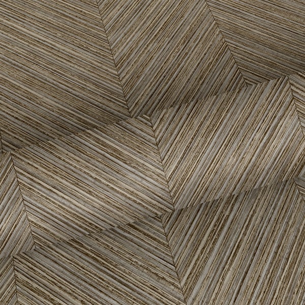 Sanders und Sanders Tapete Fischgrätmuster Braun - 53 cm x 10 m - 640247