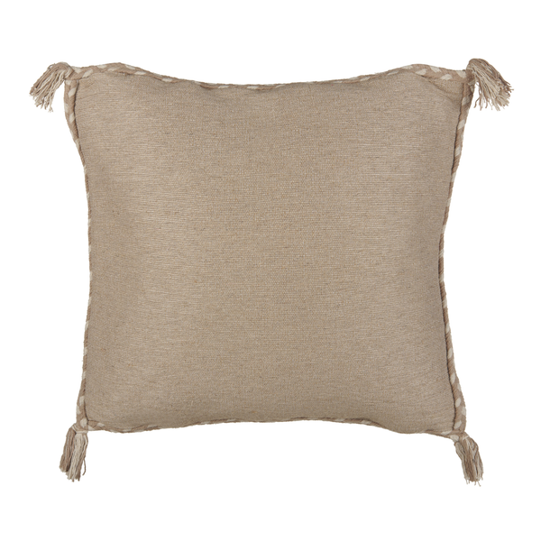 Dekokissen ERIGERON Jute 45 x 45 cm Beige Ohne Muster