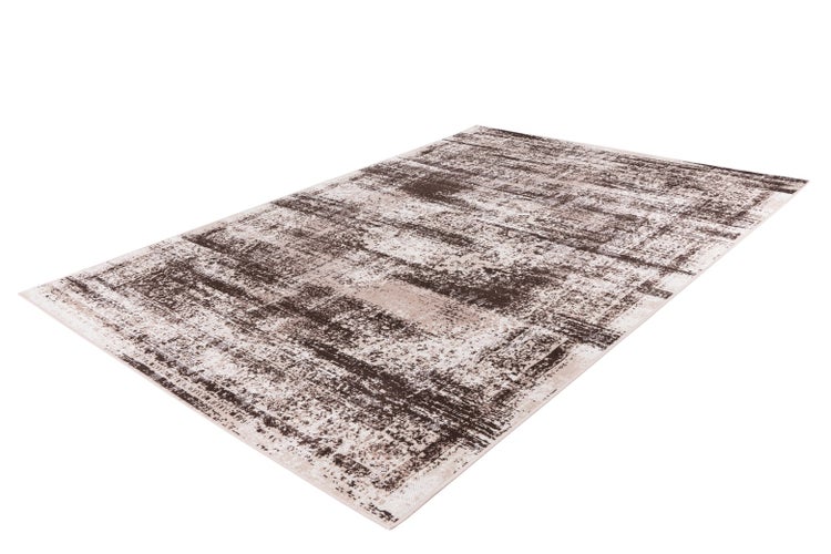 Kurzflor Teppich Octavio Taupe / Braun Vintage 80 x 150 cm