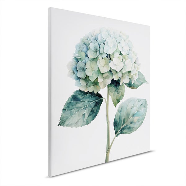 Leinwandbild mit Hortensienmotiv