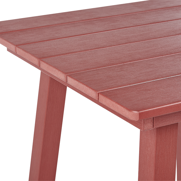 Garten Bartisch ADIRONDACK 60 cm 59 cm Kunststoff Rot