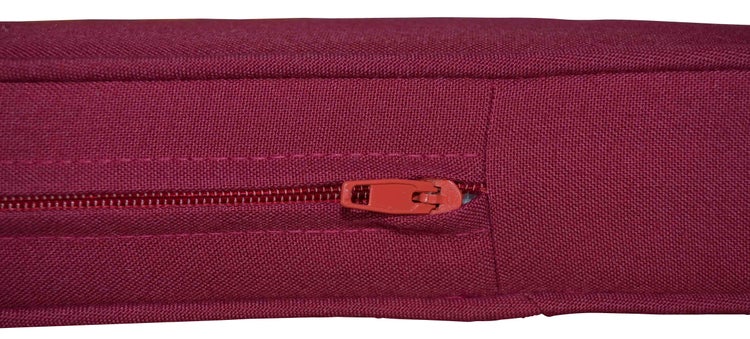 Auflage Gartenbank Bankauflage 120 x 47 cm rot 100% strapazierfähiges Polyester