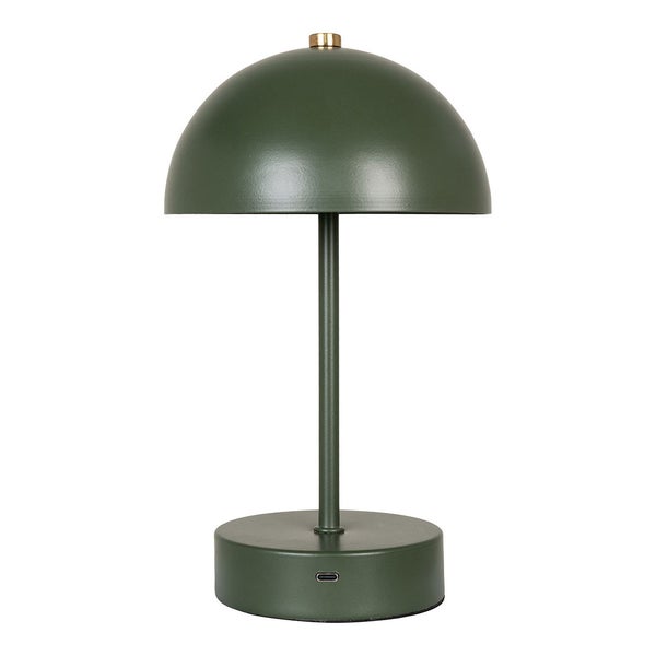 Holt Tischlampe LED wiederaufladbar grün. 15 X 15 X 25 cm
