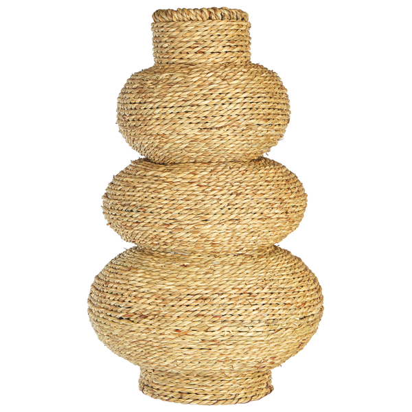 Dekorative Vase aus Wasserhyazinthe für den Innenbereich