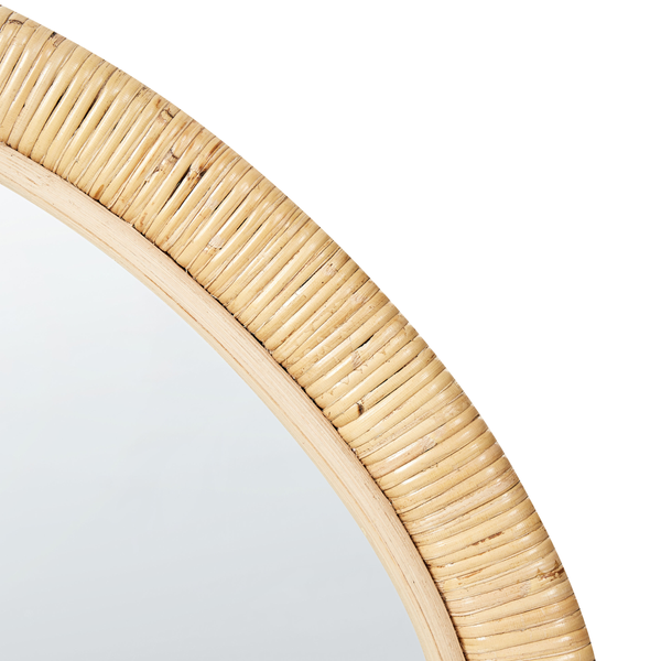 Wandspiegel ZAATARI 50 cm 60 cm Rattan Naturfarben