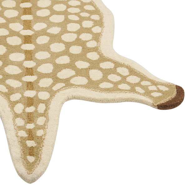 Kinderteppich YONA Beige 100 x 160 cm Wolle