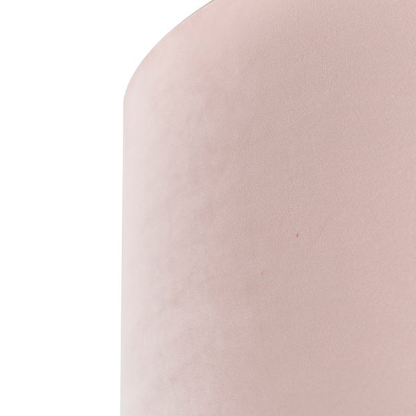 Velour Lampenschirm pink 50/50/25 mit goldener Innenseite