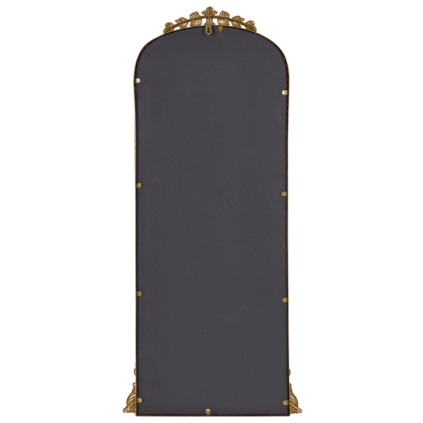 Rückseite eines Spiegels mit dekorativem Rahmen