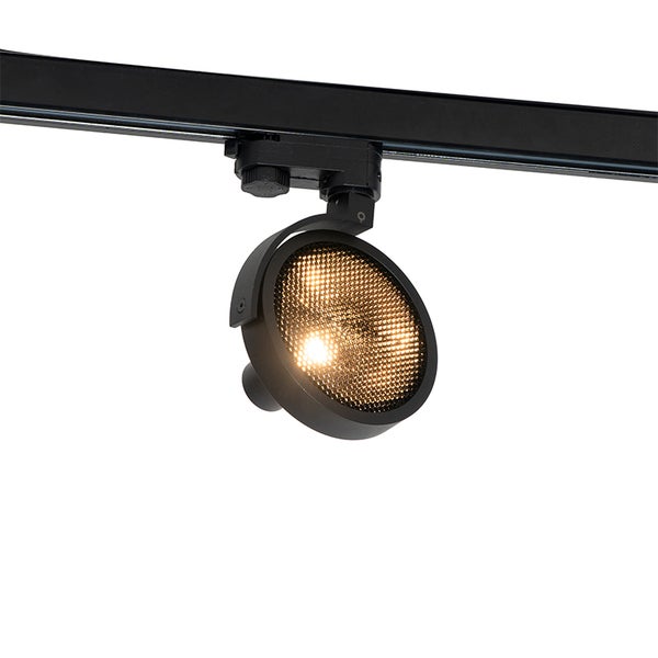 Moderne 3-Phasen Stromschiene spot schwarz - Master 111 Honey