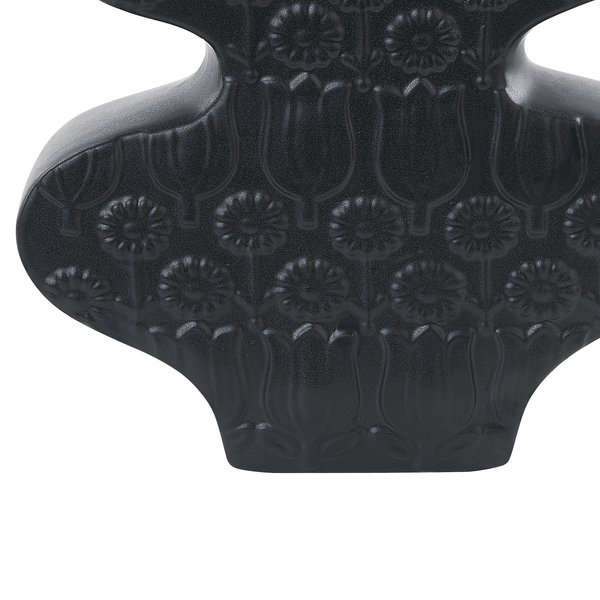 Blumenvase ARGOS Keramik 25 cm Schwarz