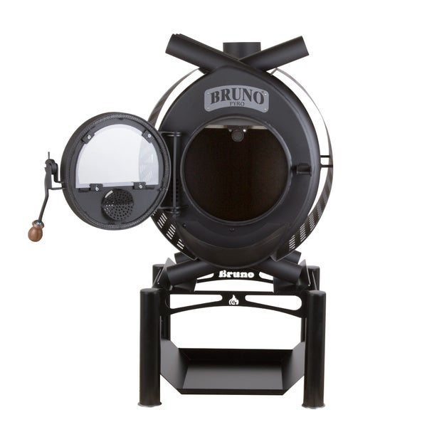 Bruno Pyro Holzofen mit offener Tür