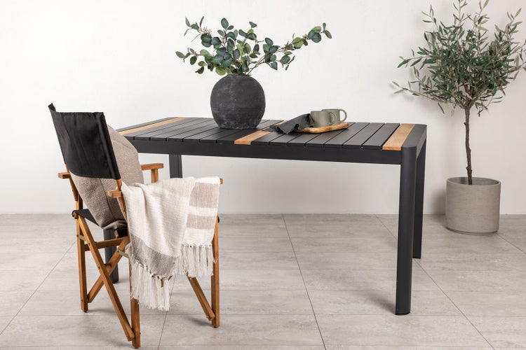 Togo Esstisch schwarz. 90 X 150 X 75 cm