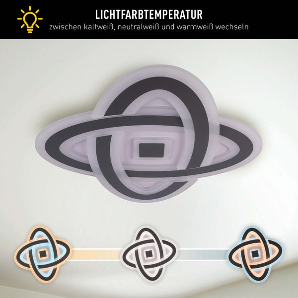 Moderne Deckenleuchte mit verstellbarer Lichtfarbtemperatur