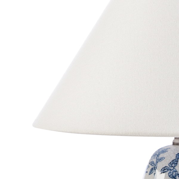 Tischlampe SORRAIA Porzellan Weiß / Blau