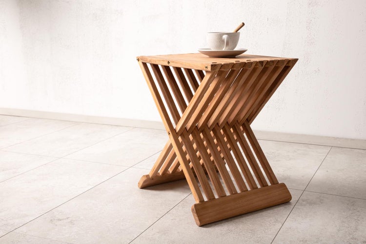 Ghana Garten Cafetisch Teak. 37 X 39 X 43 cm