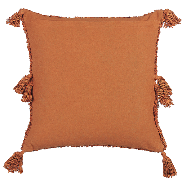 Dekokissen AVIUM Baumwolle 45 x 45 cm Orange Geometrisches Muster