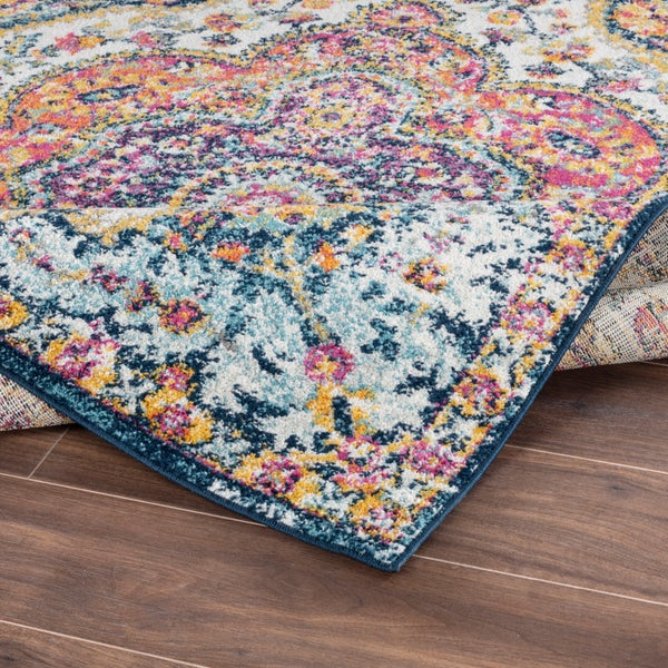 Vintage Orientalischer Teppich Mehrfarbig/Rosa 160x230 cm JULIA