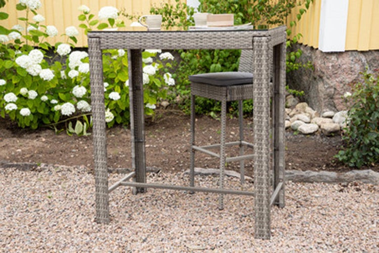 Alo Garten Bartisch grau. 60 X 100 X 110 cm