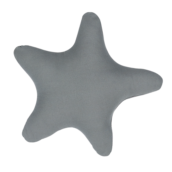 Dekokissen BHOPAL Baumwolle 40 x 40 cm Grau Stern