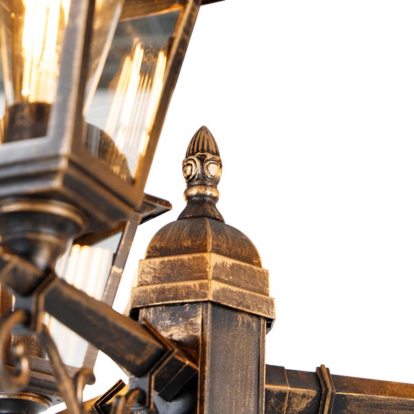 Klassische Laterne Antikgold 3-Licht IP44 - Hauptstadt