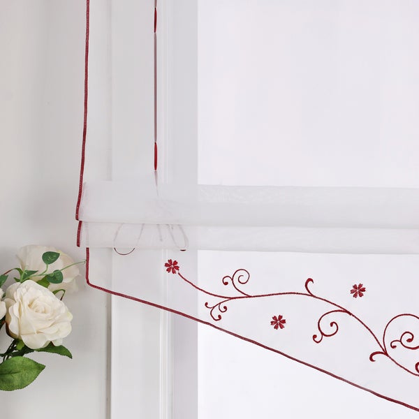 Dekoratives Faltrollo mit Blumenmuster