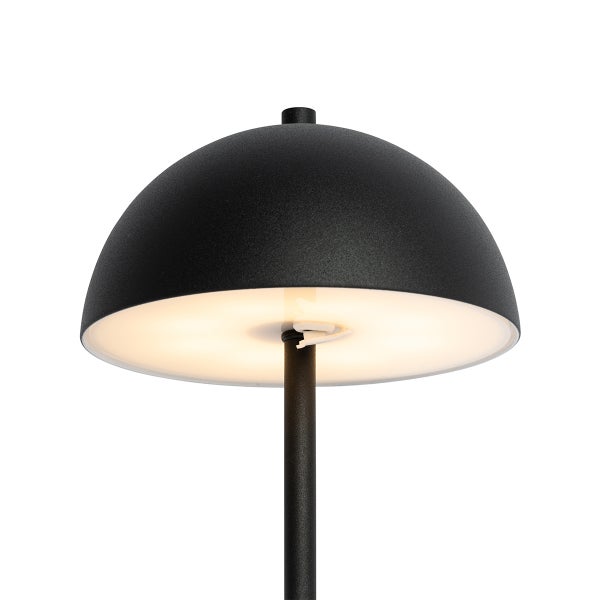 Outdoor-Tischleuchte schwarz wiederaufladbar 3-stufig dimmbar - Keira