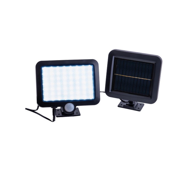 2er-Set LED Solar Außenwandleuchte PEPE , für Außen, Wandleuchte - Kunststoff in Schwarz, mit integrierter LED  - Wandleuchten außen