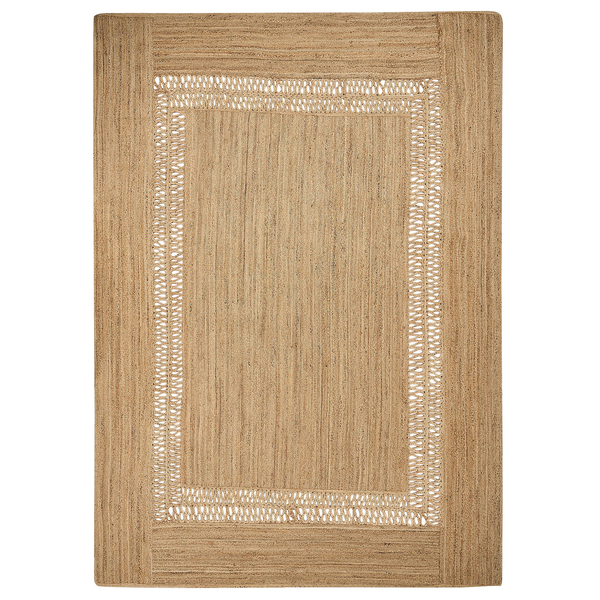 Teppich YENIKOY Beige 160 x 230 cm Jute