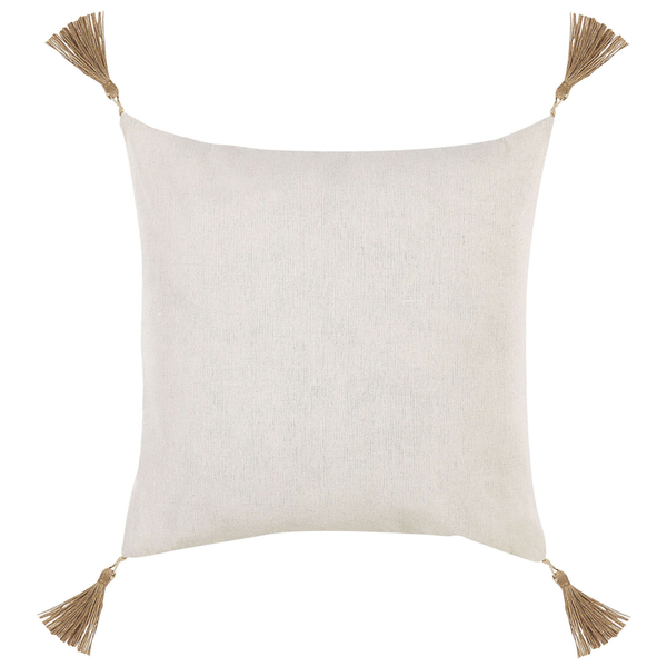 Dekokissen 2er Set AZALEA 45 x 45 cm Hellbeige Ohne Muster