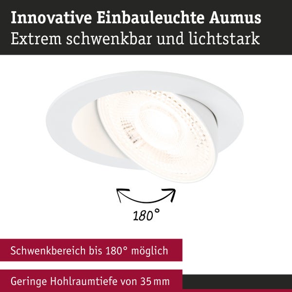 Wandspiegel mit schwenkbarem Arm und spiralförmigem Kabel