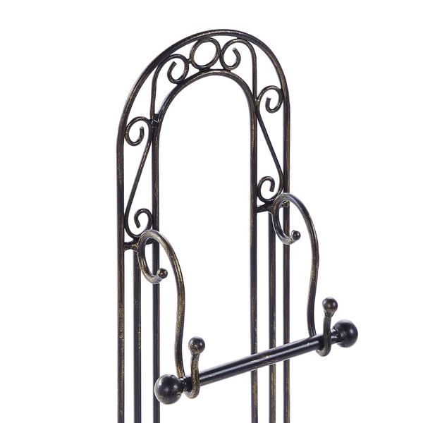 Gartenhaus aus Naturholz mit Satteldach, Rundfenster und großer Glasfront.