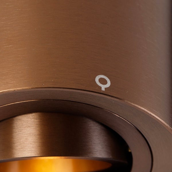 Moderner 1-Phasen-Schienenstrahler dunkelbronze - Rondoo Up