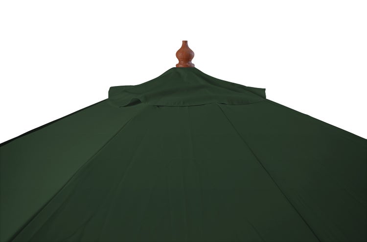 Sonnenschirm quadratisch 250 cm grün Windauslass UPF 50