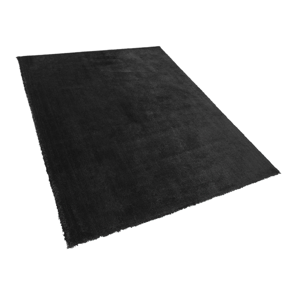 Teppich schwarz 140 x 200 cm Shaggy EVREN
