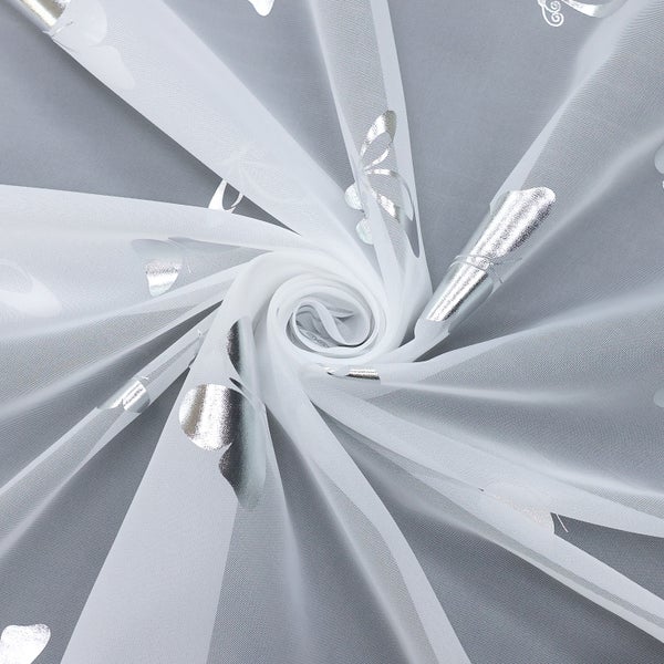 Dekostoff mit Schmetterlingsmuster und Falten