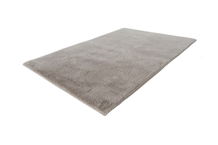 Kurzflor Teppich Enchantia Hellgrau 22 mm Uni 65 x 100 cm