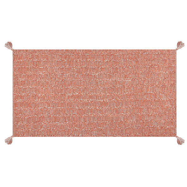 Teppich MUGLA Orange 80 x 150 cm Baumwolle