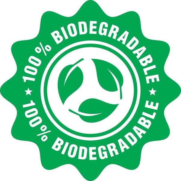 Siegel 100 Prozent biologisch abbaubar