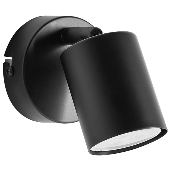 Schwarzer Wandspot für Innenräume