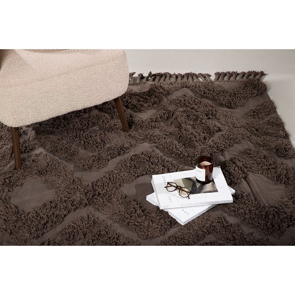 Hilma Teppich 350x250cm Braun. 250 X 350 X 2 cm