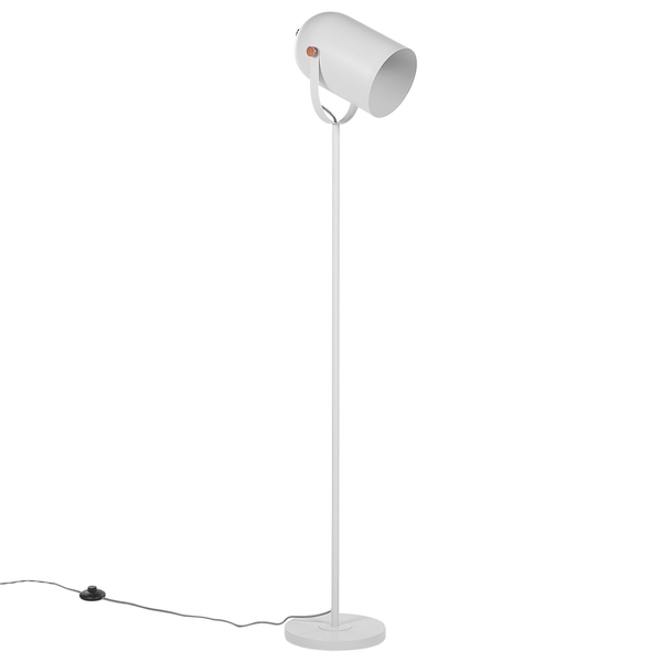 Stehlampe TYRIA verstellbar Metall Weiß