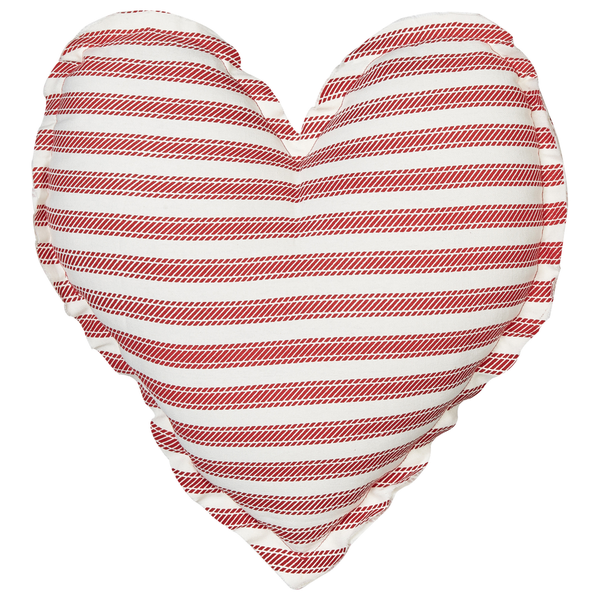 Dekokissen 2er Set RUBIA Baumwolle 45 x 45 cm Rot Streifenmuster