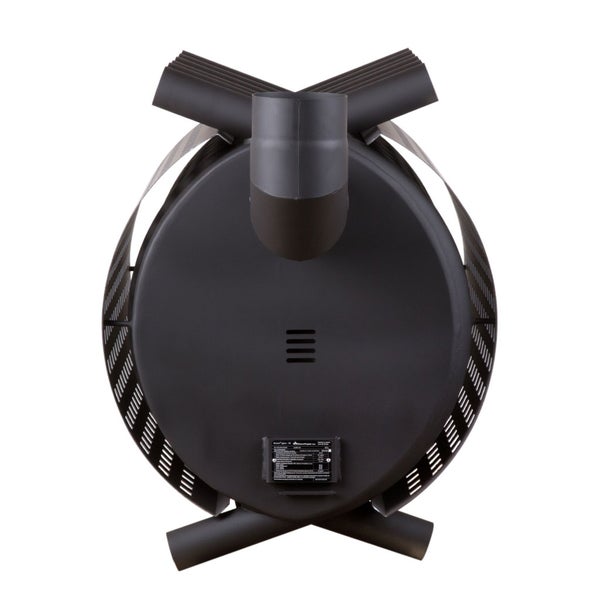 Rückansicht eines Kaminofens mit Rauchrohranschluss