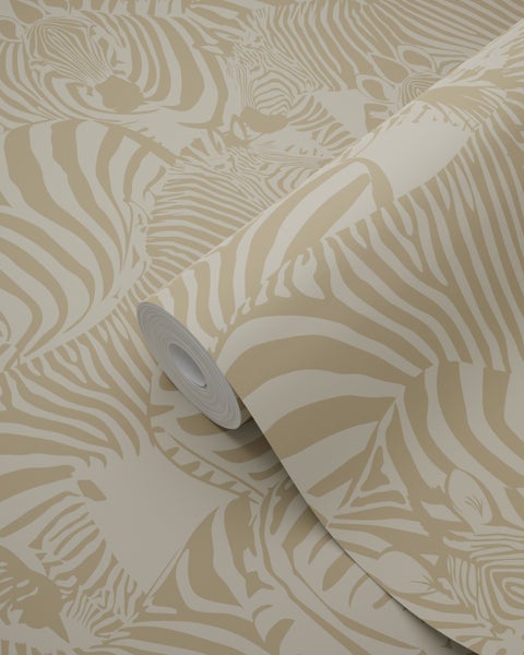 Origin Wallcoverings Tapete Zebras Beige - 50 x 900 cm - 347910