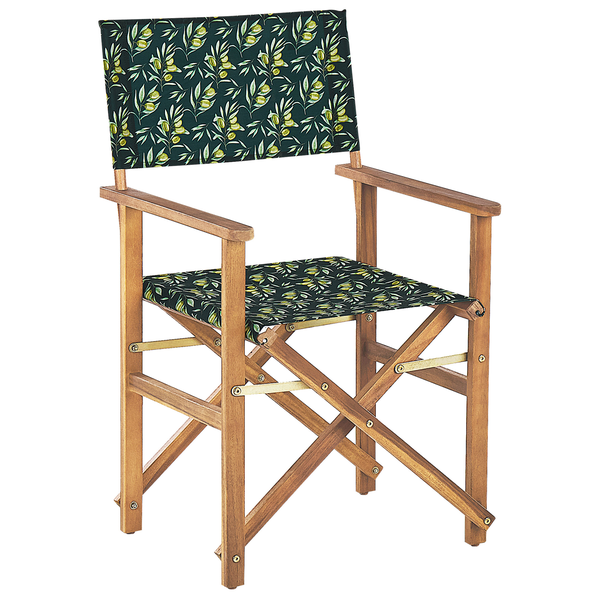 Gartenstuhl 2er Set CINE Akazienholz Dunkelgrün