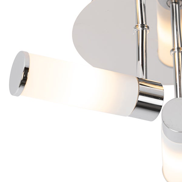 Moderne Badezimmer-Deckenleuchte Chrom 3-flammig IP44 - Bath