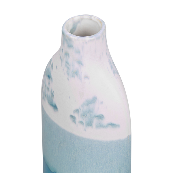 Blumenvase CALLIPOLIS Steinzeug 30 cm Blau