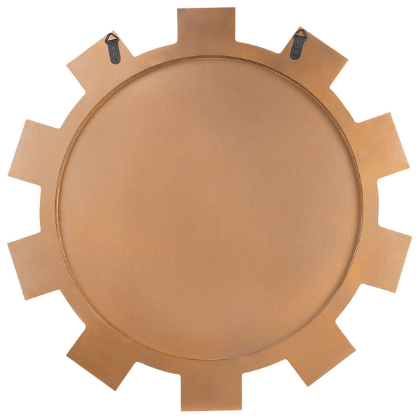 Detailansicht eines runden Spiegels mit Rahmen