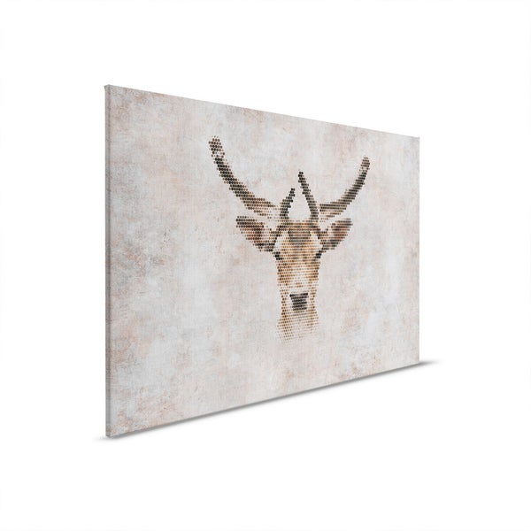 Leinwandbild mit Hirschmotiv